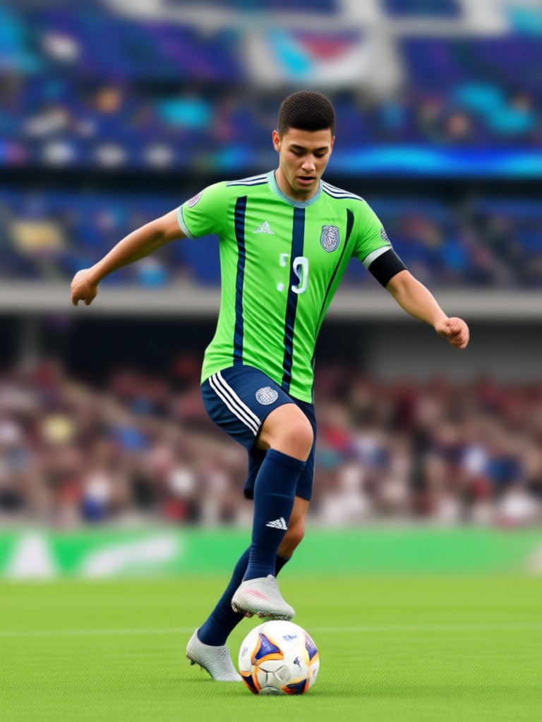ユニークなヘアスタイルのFIFAアバター