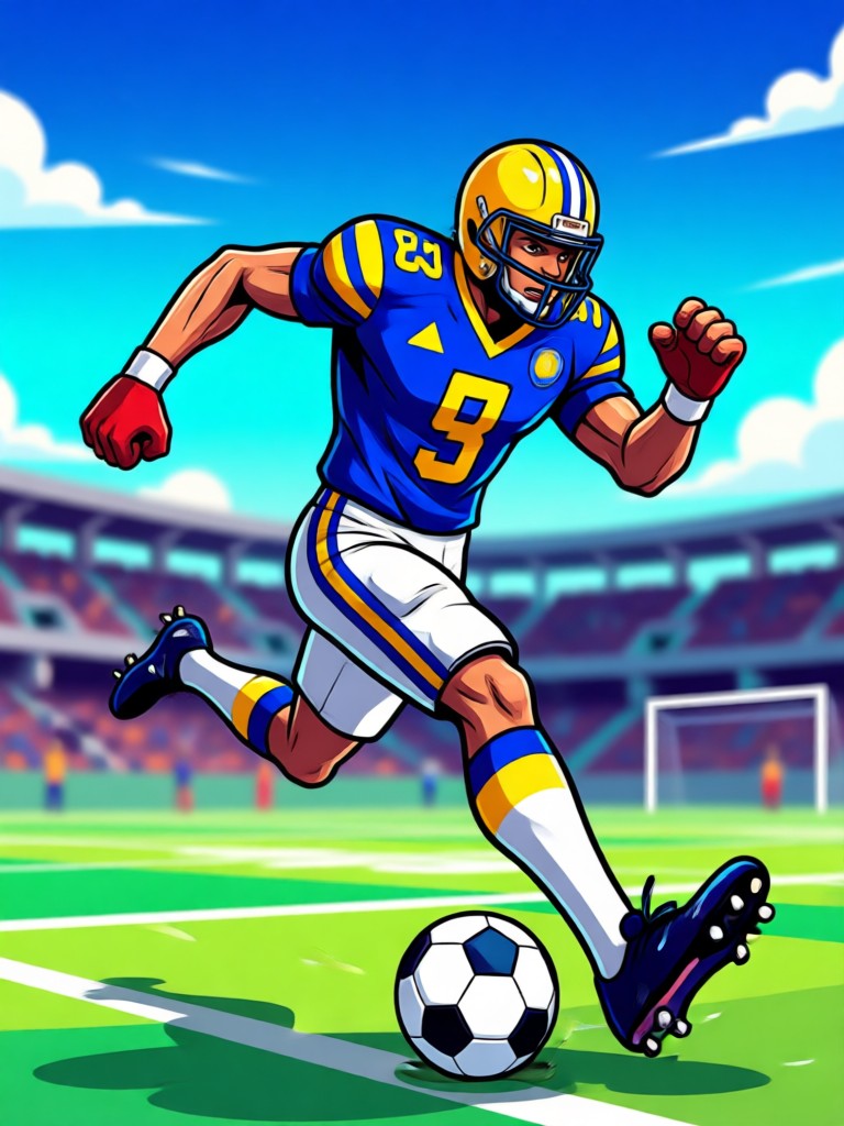 heyo app interface for AI football generation