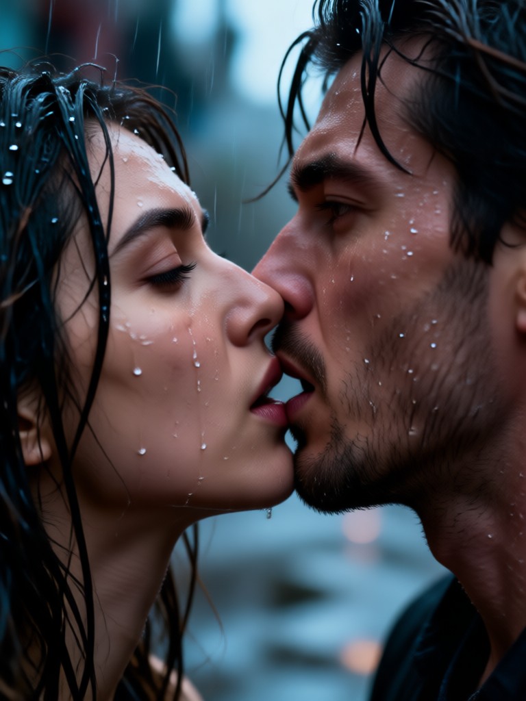 Bollywood style vibrant kiss video