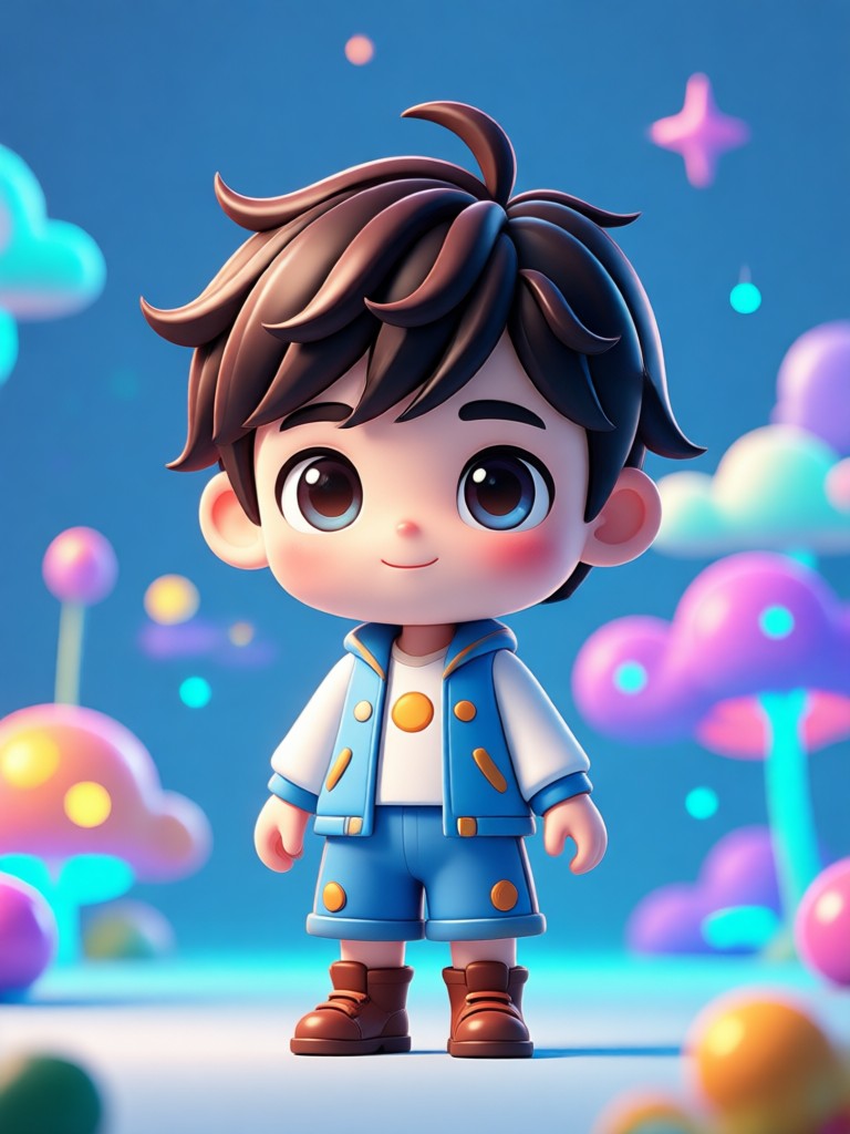 chibi ai filter applied to group photo