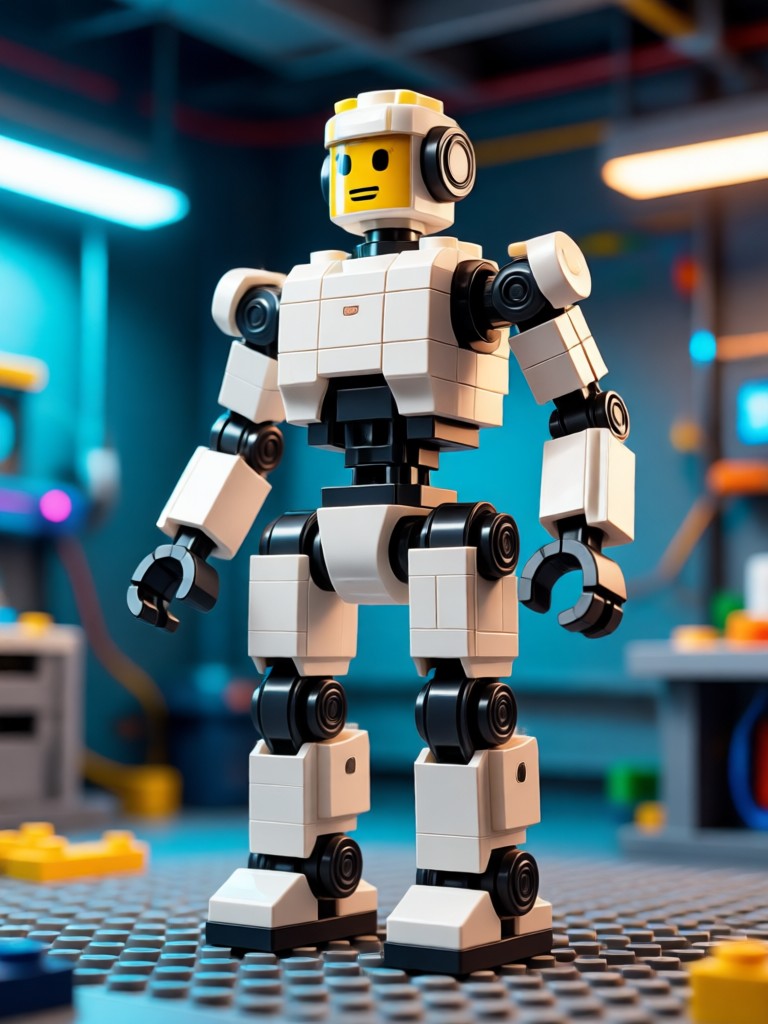 Potret Lego AI seorang orang