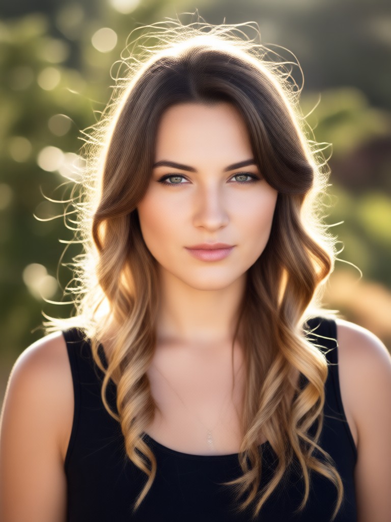 AI hair makeover adding face framing bangs