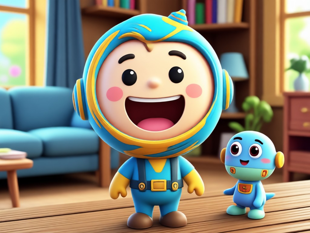 3D buddy shown in multiple artistic styles like clay and anime