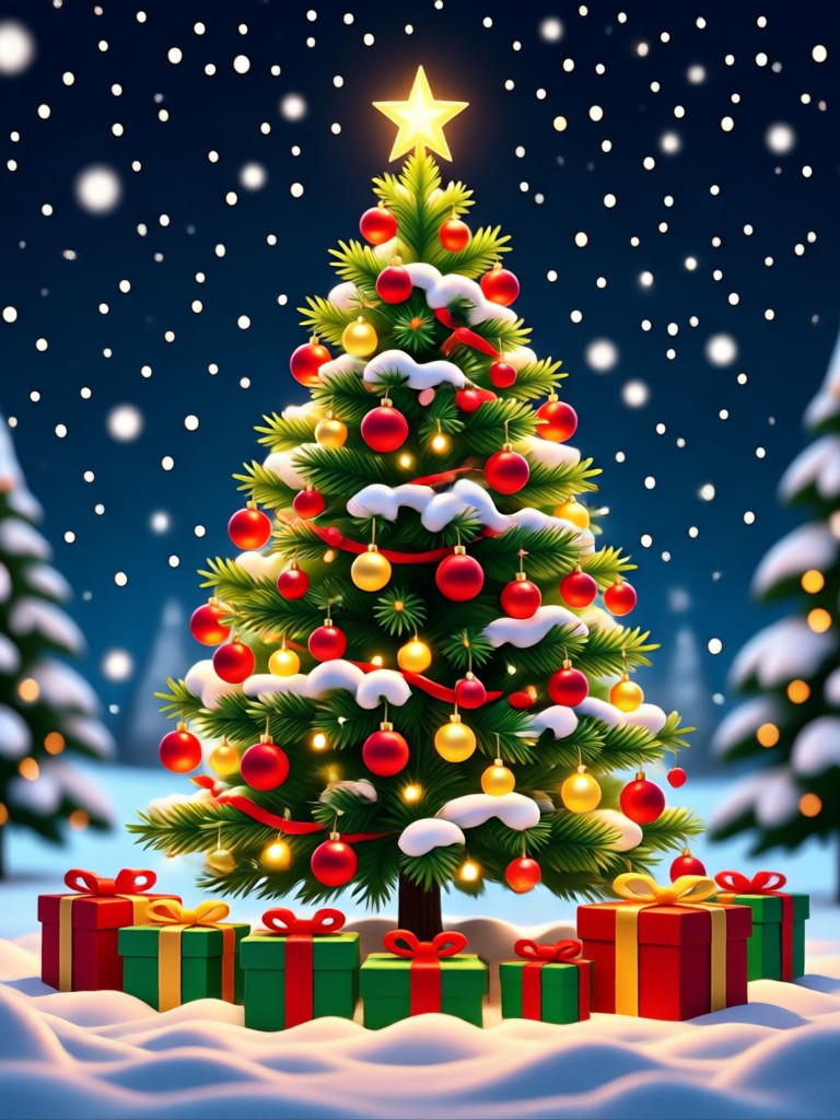 Mobile app interface for AI Christmas photo editing