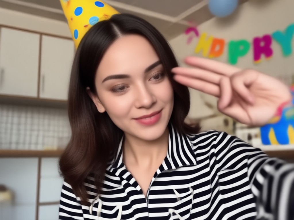 Simple one button interface to generate birthday video