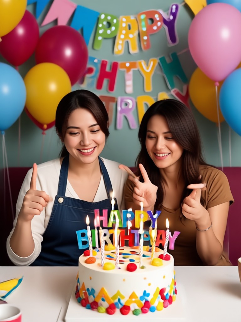 커플 사진이 있는 시네마틱한 생일 헌사