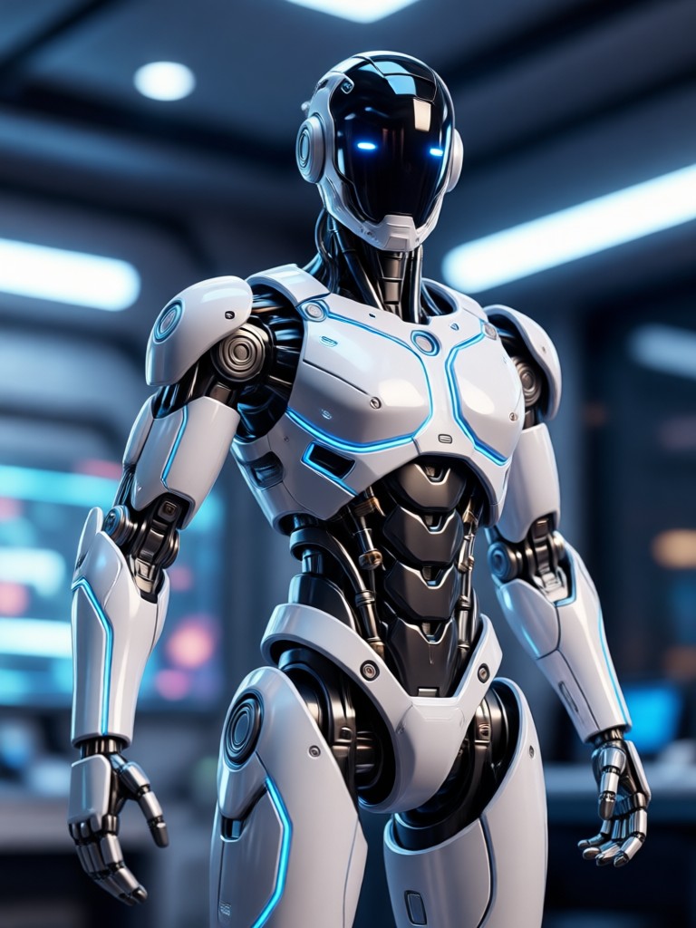 Desain action figure robot mecha