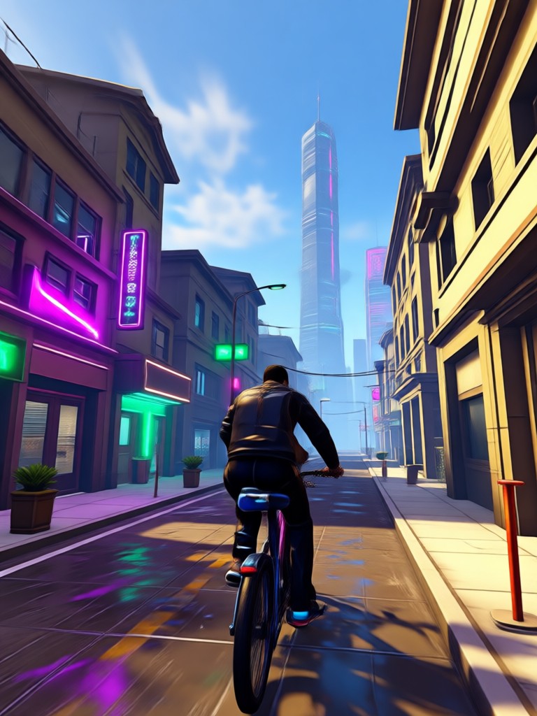 Retro 80s Vice City aesthetic