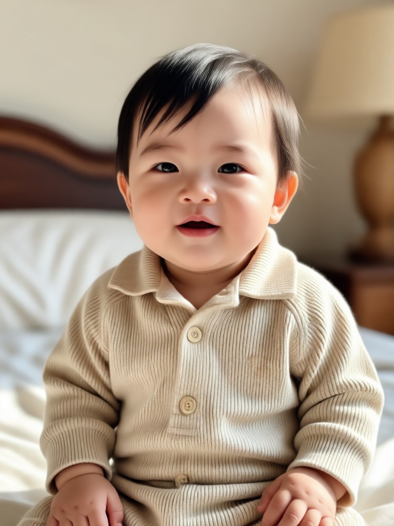 Historical figure as baby