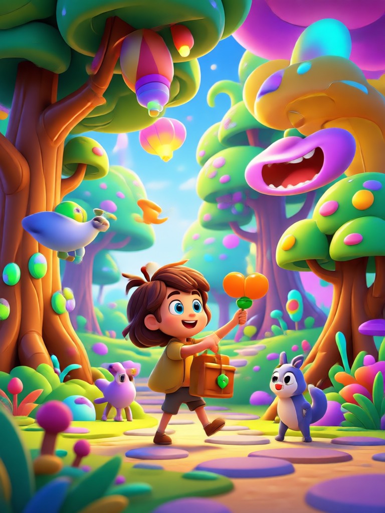 Person transformed into Pixar style character