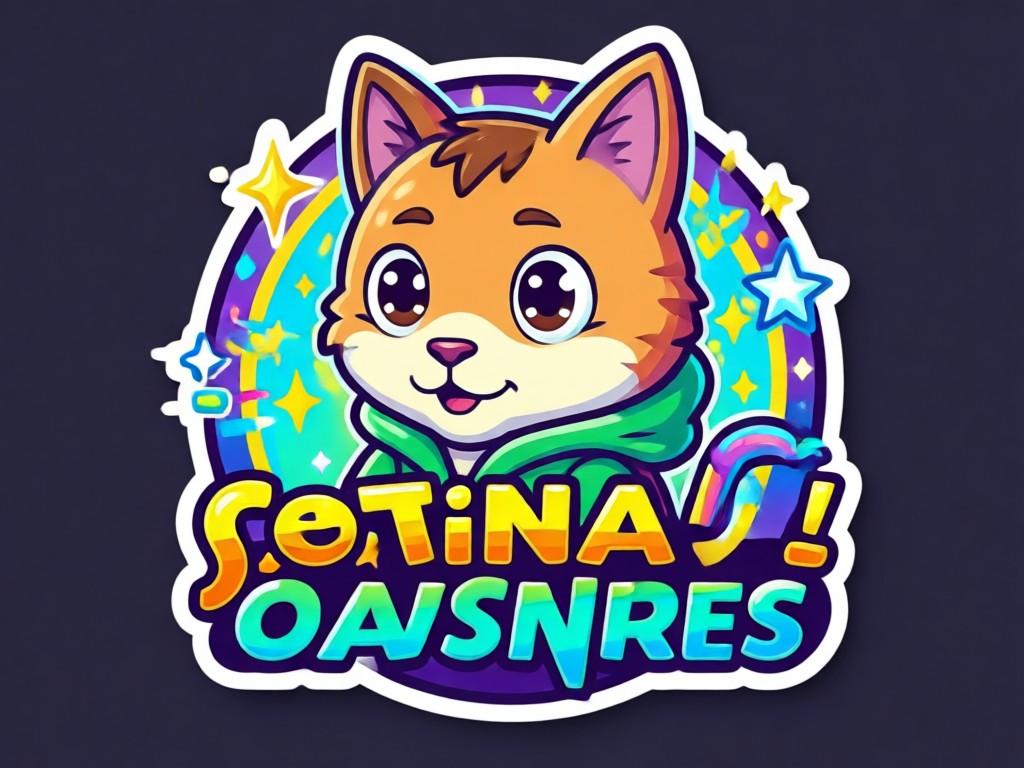 Text to sticker AI generation example