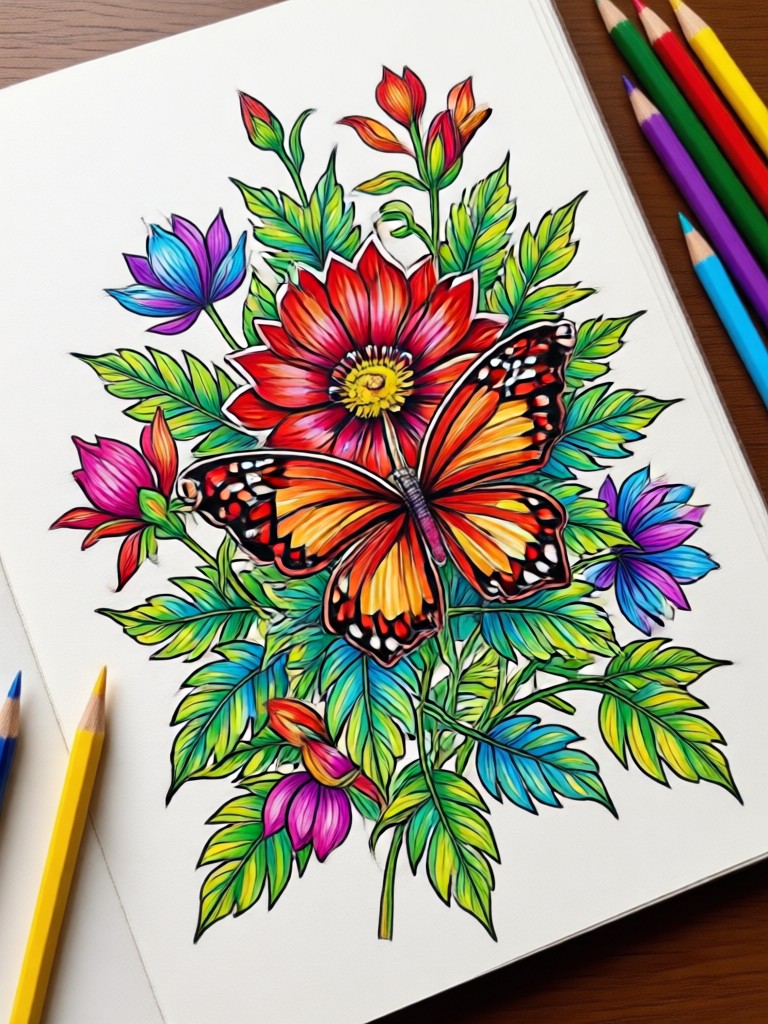 Educational Alphabet & Numbers Coloring Pages