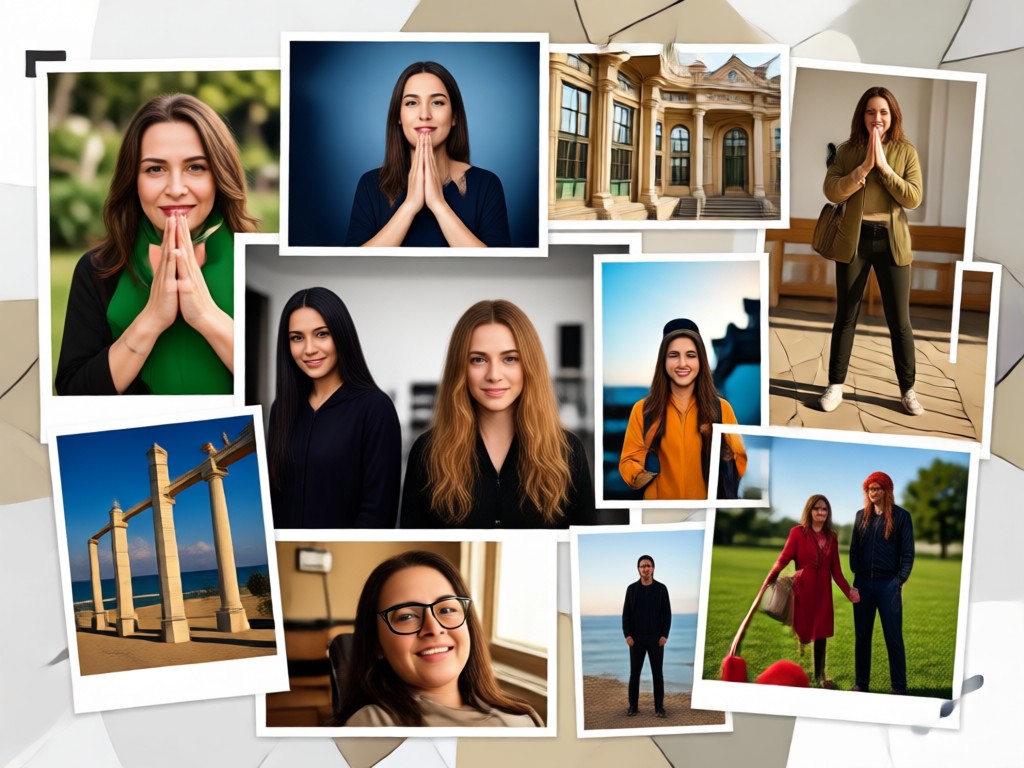 Collage template library