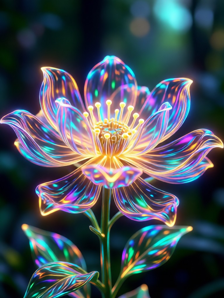 AI Bloom Effect before and after photo transformation