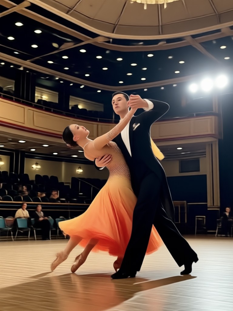 Elegant Waltz Couple Dance