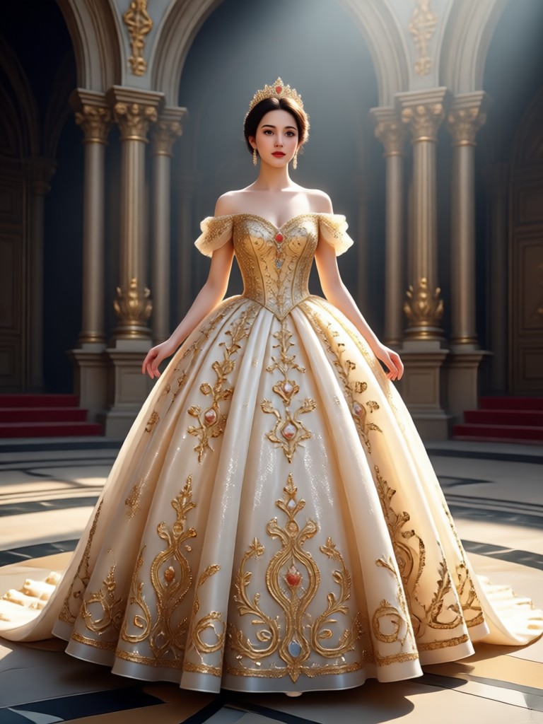 Princess gown AI video transformation for a birthday party