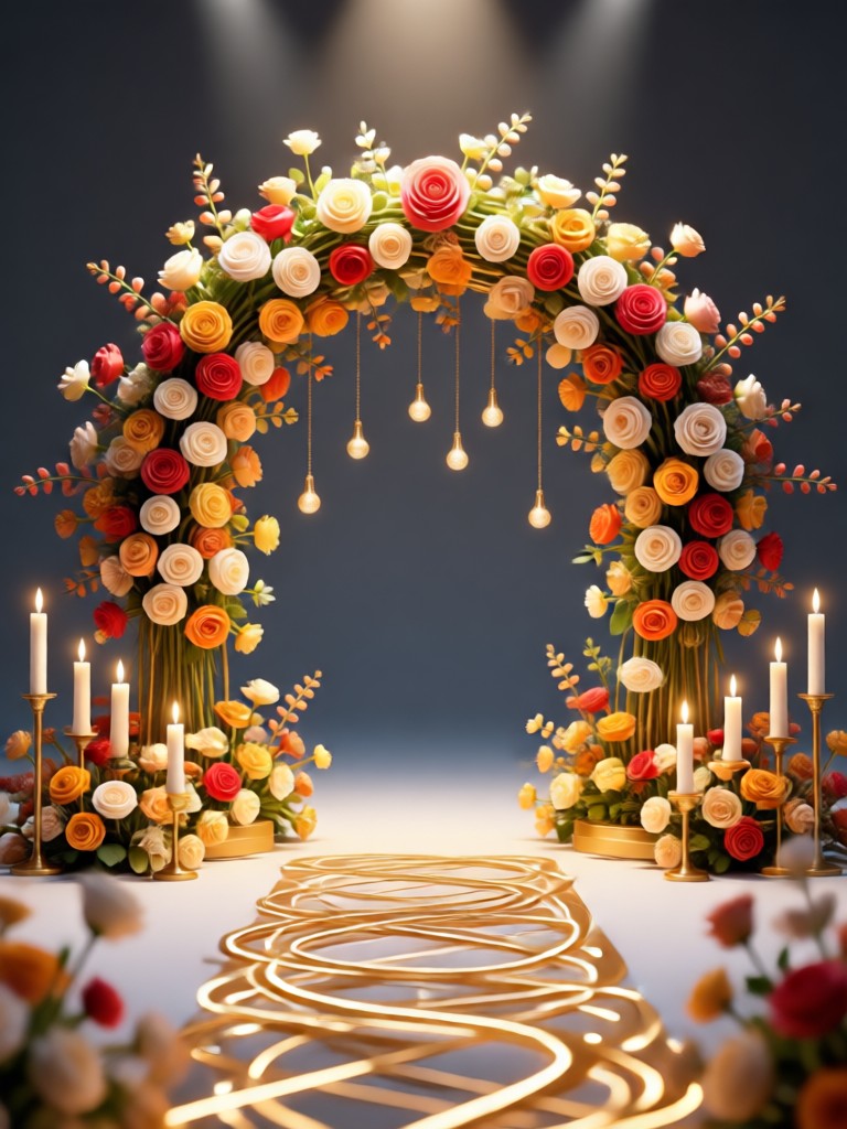 Elegant ballroom wedding with crystal chandeliers
