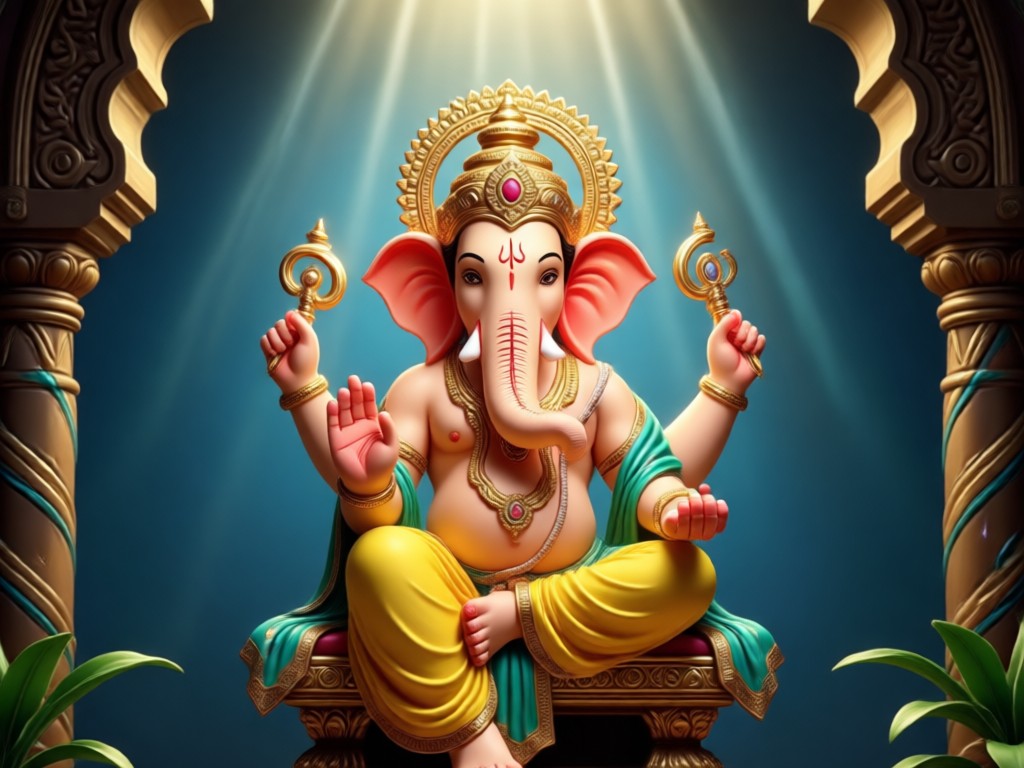 Text to Ganpati AI video generation example