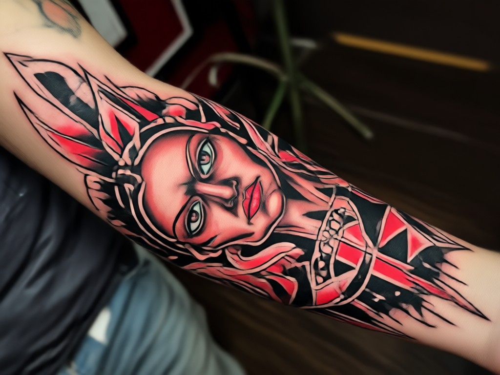 AI generating tattoo from text description