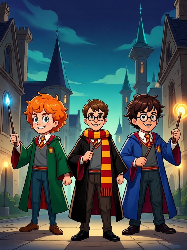 Beispiel für die KI-Verwandlung in einen Harry-Potter-Charakter