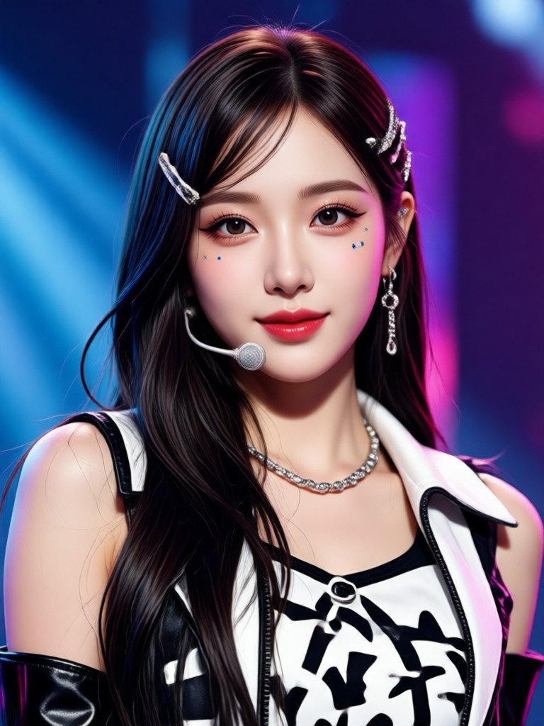 AI generated K-Pop boy group member portrait