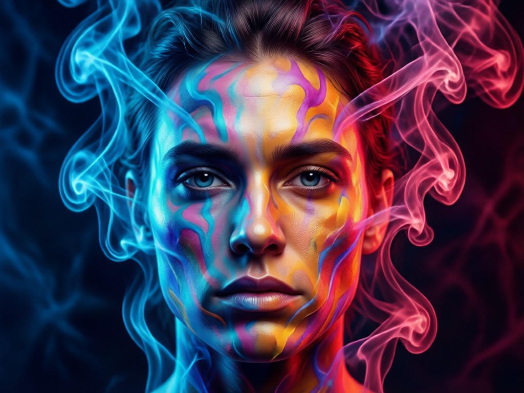 Emparejamiento de colores por IA para efectos de humo doble