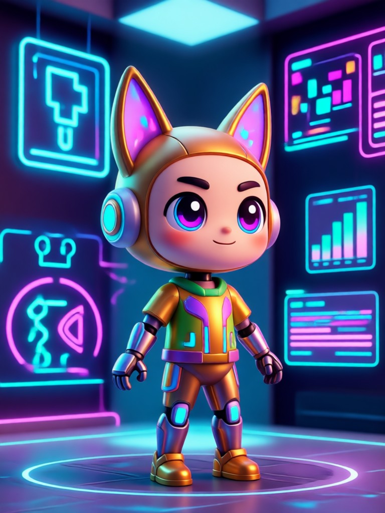 AI avatar generator transforming a selfie into a digital character