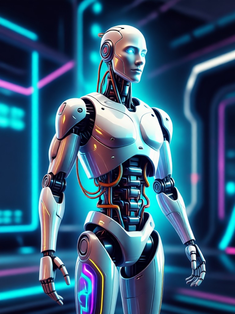 Group photo transformed with matching robotic armor sets