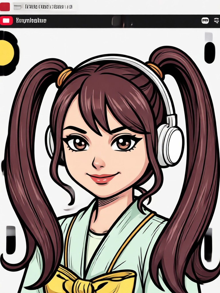 Foto de perfil do YouTube em estilo anime para um canal de ASMR