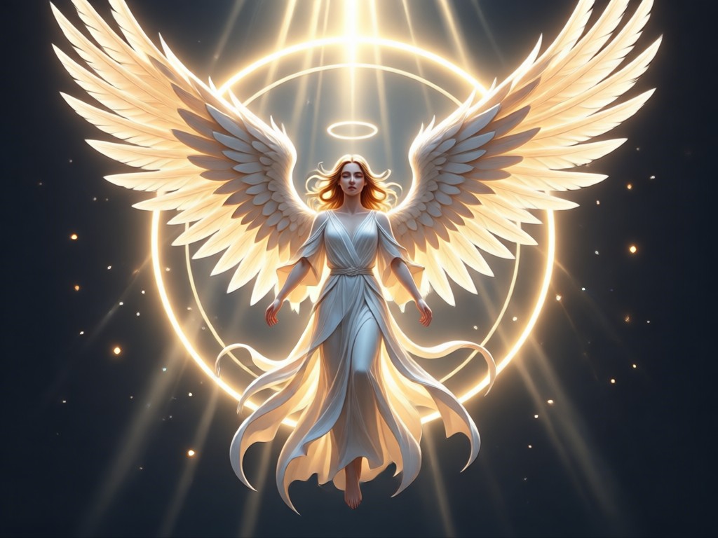 Concept art of an angel created with AI tools
