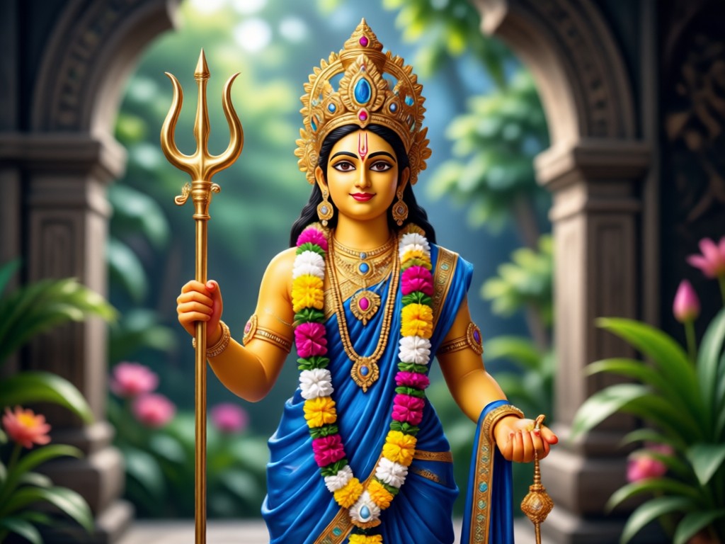Proceso de transformación IA para arte Radha Rani