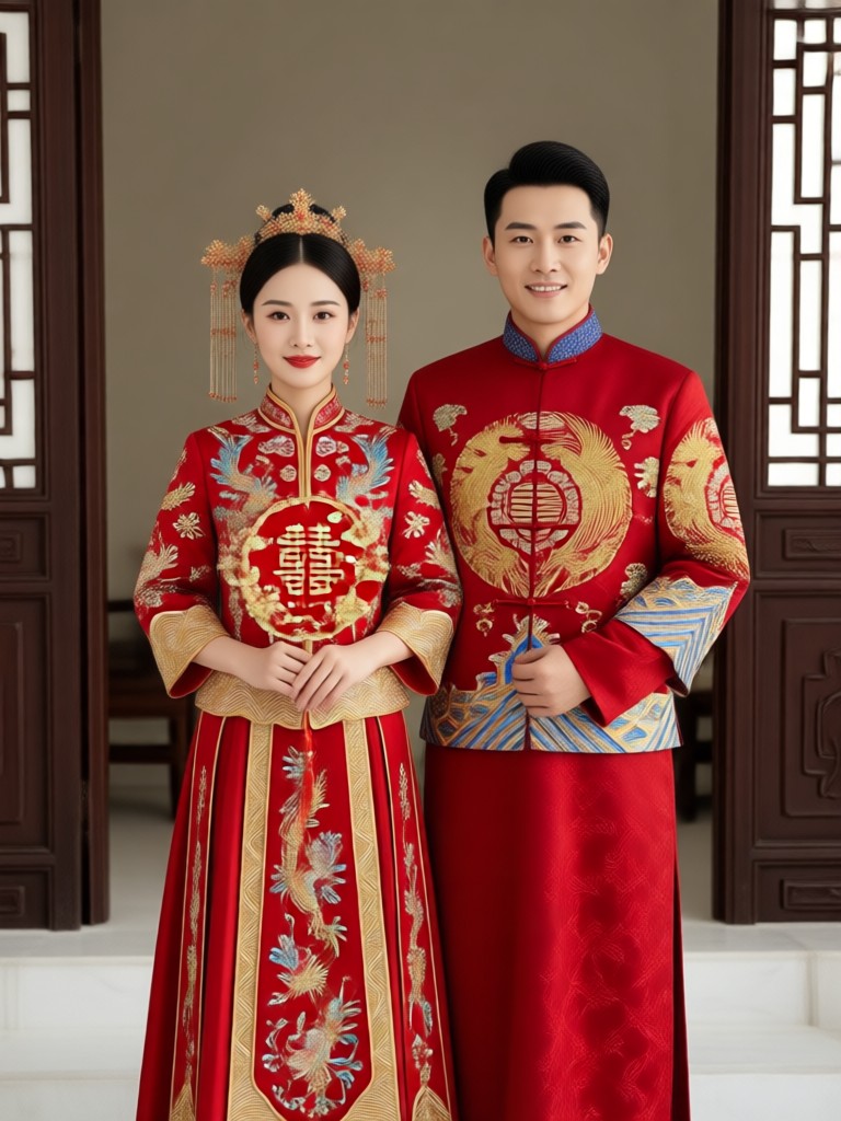 Balinese traditional wedding attire couple generator