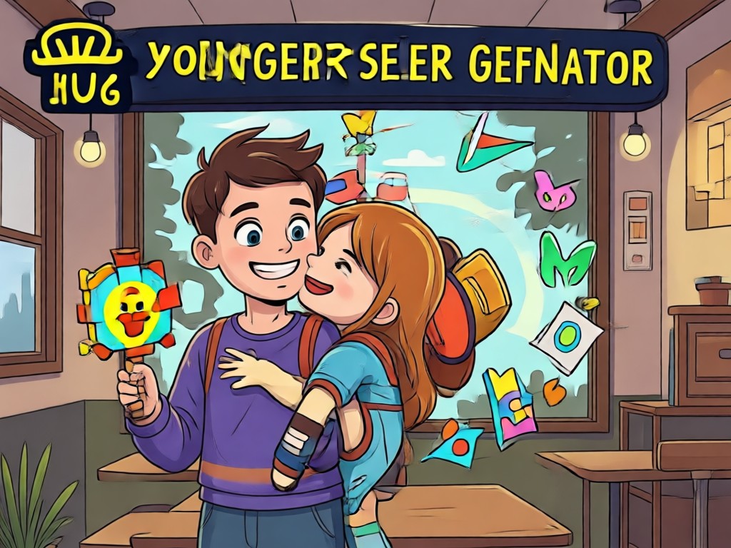 Artistic style filters for AI hug generator