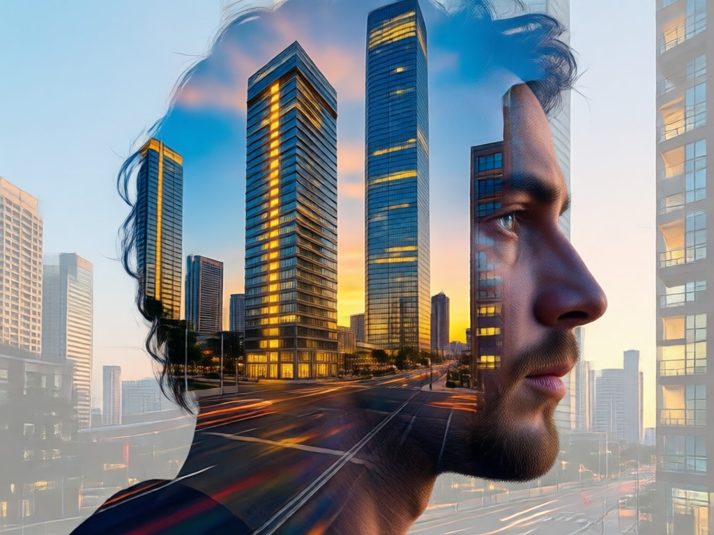 Creating Architecture Double Exposure Portrait Generator with AI