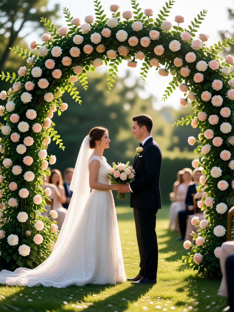 AI fairytale castle wedding photo
