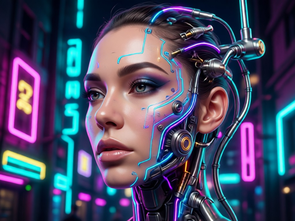 Before and after AI beauty enhancement