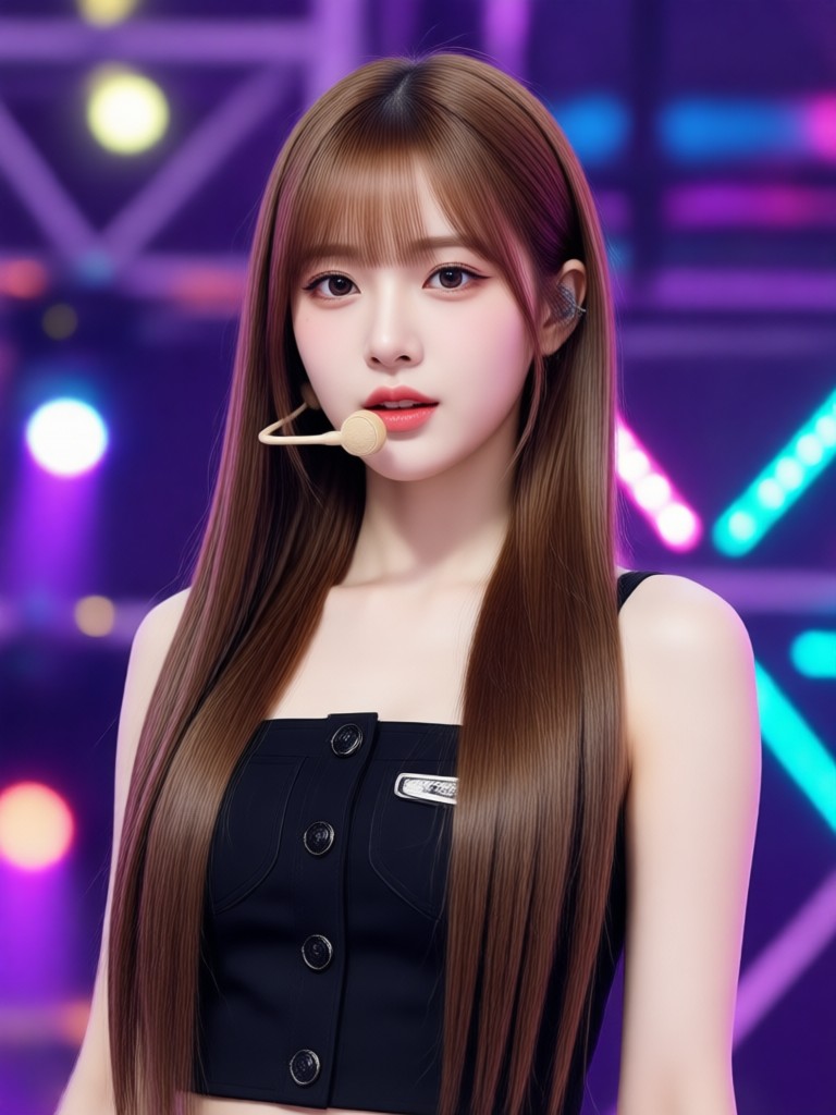 Elegant traditional concept K Pop idol AI art