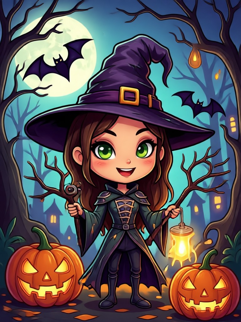 Elegant vampire halloween avatar AI