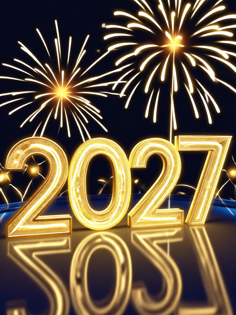 Neujahrs-Selfie mit animiertem Countdown-Timer