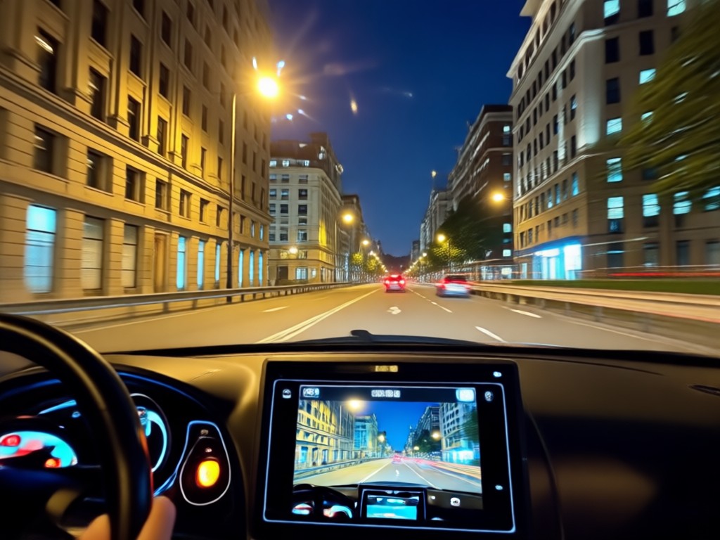 Efectos de Fondo Nocturno Realista para Auto