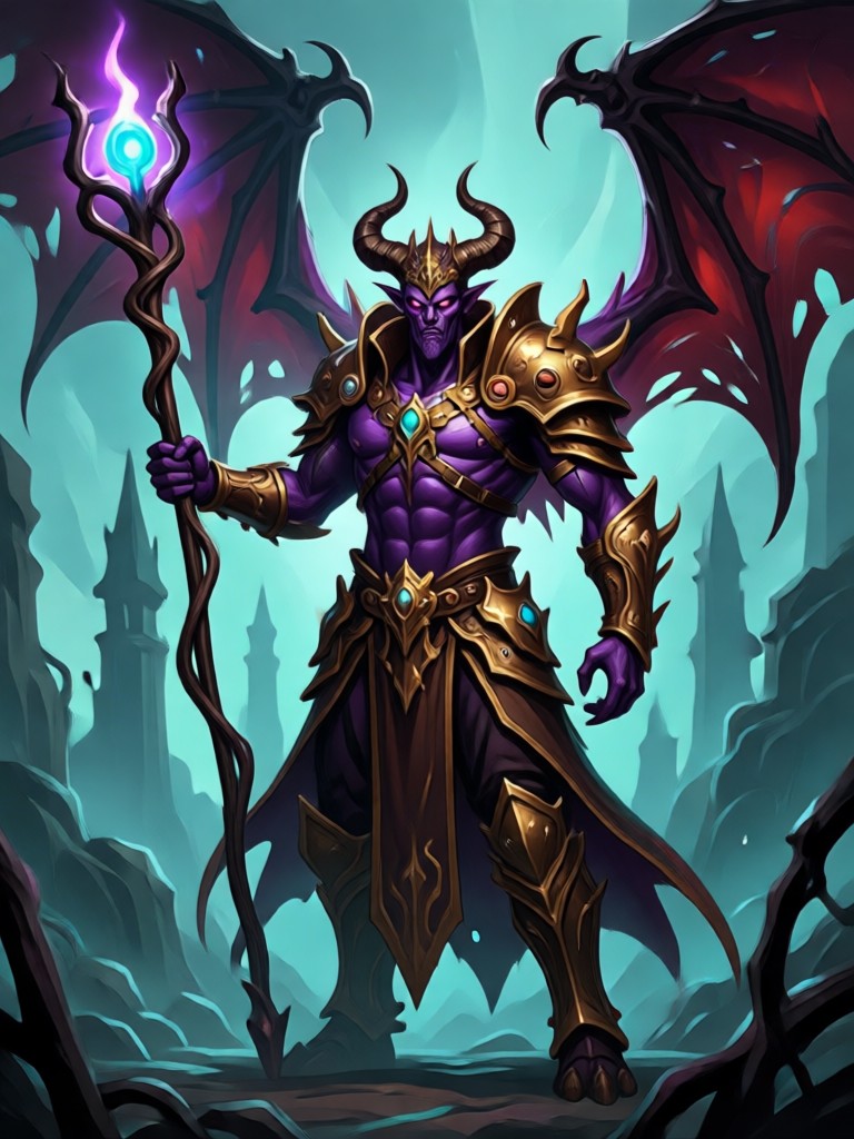 Adegan medan perang grimdark yang dihasilkan oleh AI