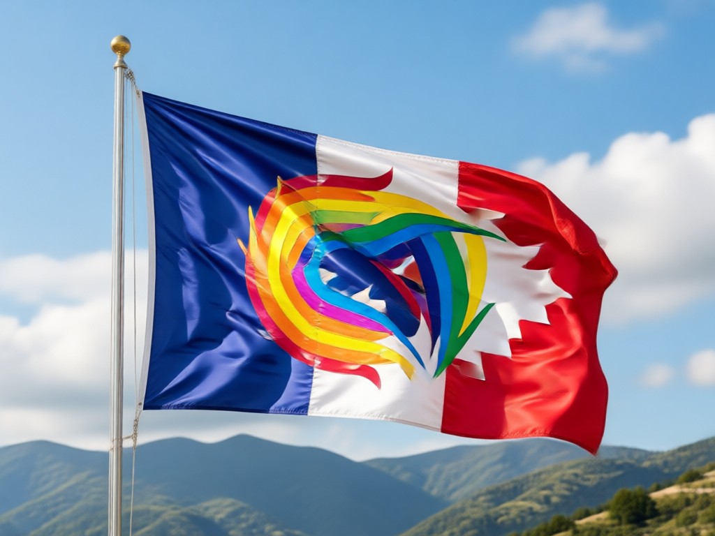Emblem hochladen, um individuelle Flagge zu erstellen
