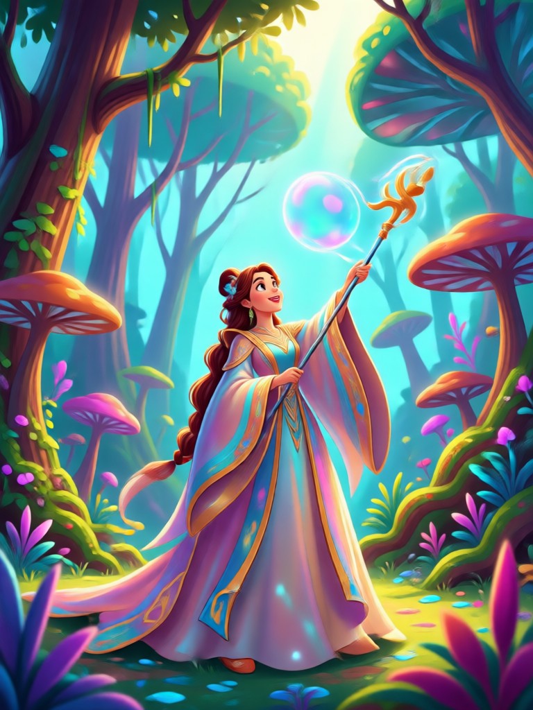 Fantasy Disney landscape poster