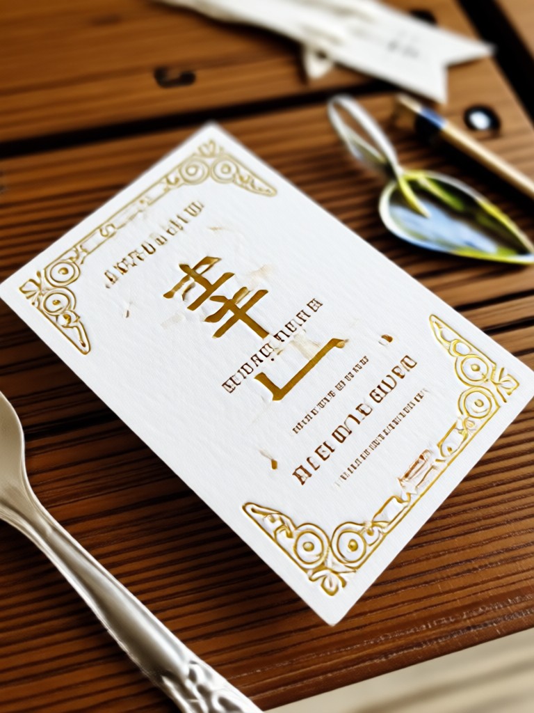 Modern minimalist marriage invitation card design