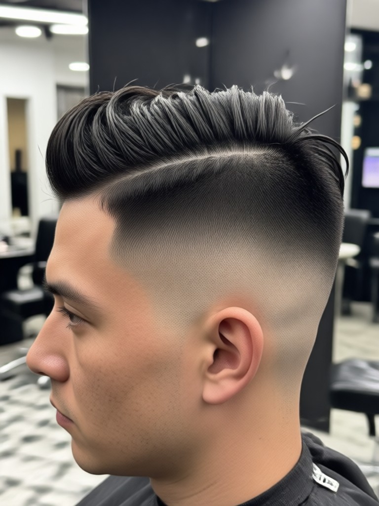 Burst Fade Taper Style AI Visualisierung