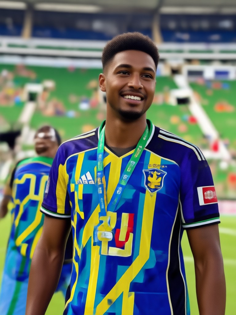 Uniforme laranja da Holanda gerado em um fã