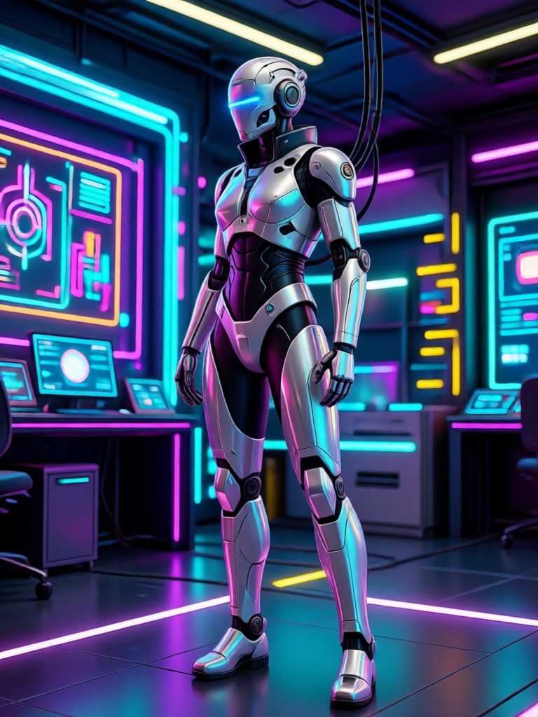 KI-Punk- und Alternative-Fashion-Outfit-Anprobe