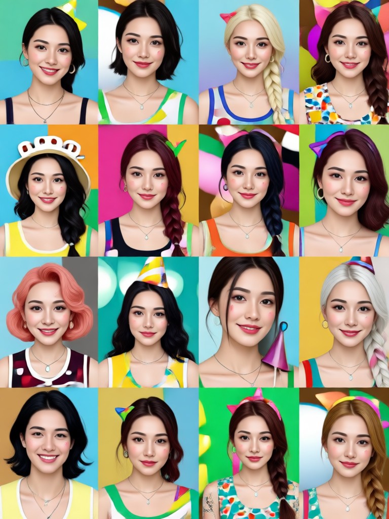 Cinematic poster style birthday collage