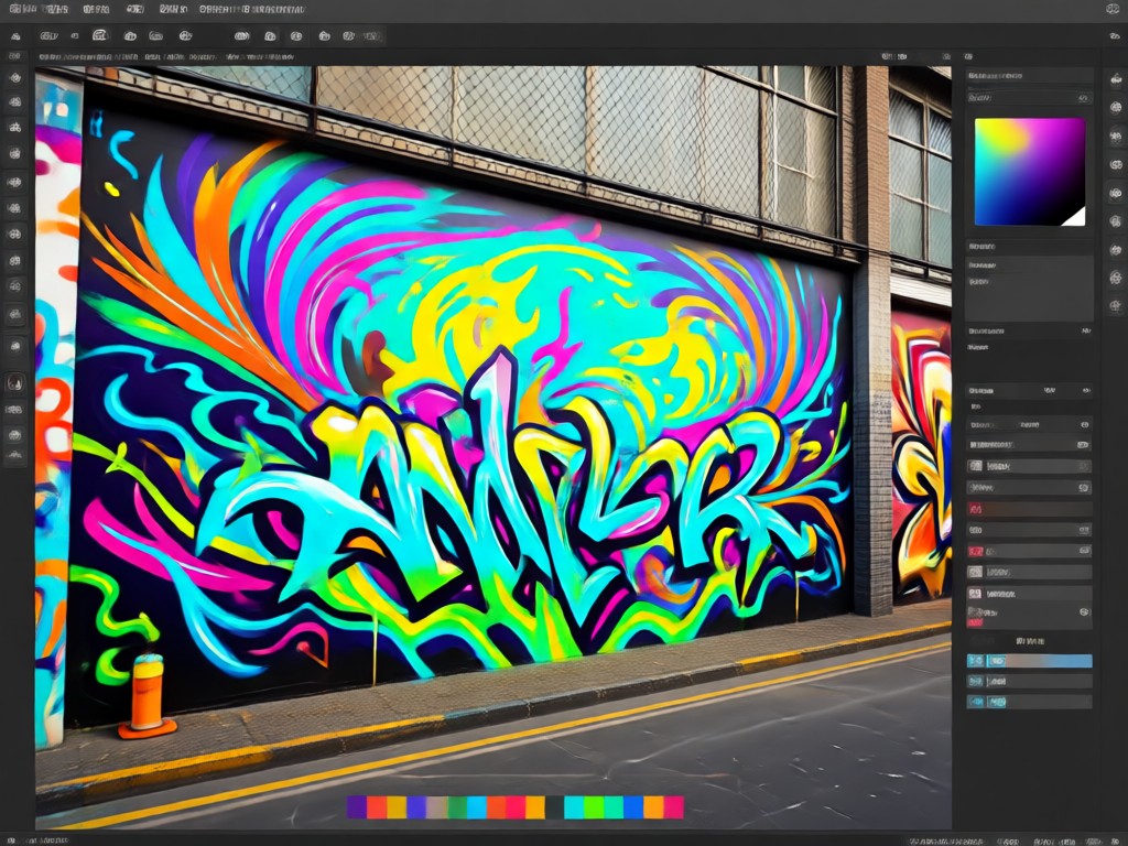 Photo to mural transformation process