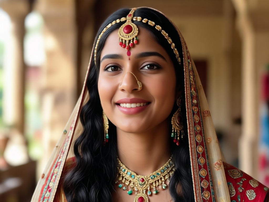 Creator using app to make an AI Indian girl video